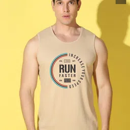 WOOSTRO Pack Of 2 Printed Pure Combed Cotton Gym VestsVWS26(RUN RUST)(HARD OLIVE)-8