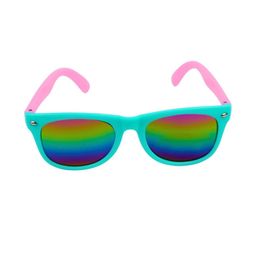 NESKA MODA Unisex Kids Mirrored Lens & Pink Oval Sunglasses With UV Protected Lens-picture-12