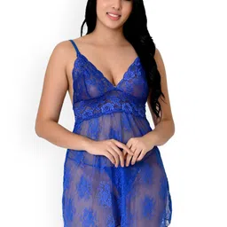 Fihana Women Shoulder Straps Net Baby Doll-picture-14