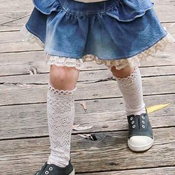 LULU & SKY Girls Flared Mini Denim Skirt-image-84