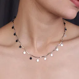 JKL Jewelry Silver-Plated Layered Necklace-image-82