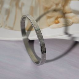 STYOLLO Stainless Steel Silver Plated Bangle Style Bracelet-image-77
