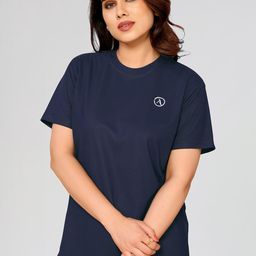 Moda Rapido Women Navy Blue Polyester Tshirts-picture-38