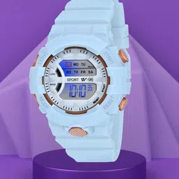 SWADESI STUFF Unisex Kids Dial & Straps Digital Automatic Watch JUICE BLUE 8-25
