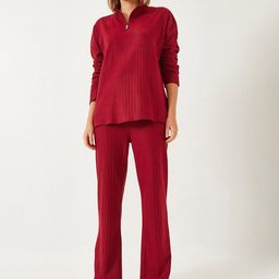 BIANCO LUCCI Pure Cotton Top With Trousers Co-Ords-image-54