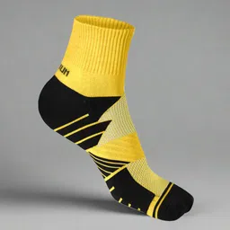 Heelium Unisex Striped Above Ankle Length 3X Tougher & Durable Athletic Socks-54
