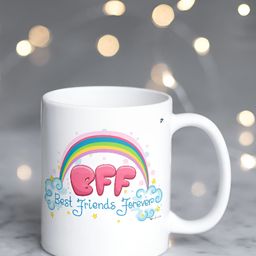 Mr UVD White & Pink Printed Ceramic Glossy Mugs Set of Cups and Mugs-image-30