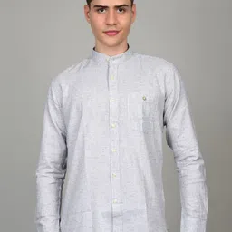 Heed Attentive Men Standard Regular Fit Abstract Printed Linen Shirt-image-32