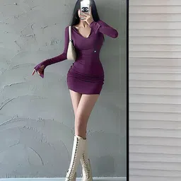 StyleCast x Revolte Bodycon Mini Dress-image-44