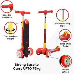 R for Rabbit Road Runner The Smart And Smooth Kids Scooter - Red image 3