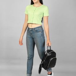 Label nyc apparel Women Ribbed Crop Top-image-88