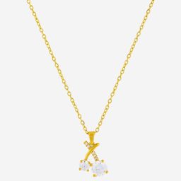 Kushal's Fashion Jewellery Gold-Plated Zircon Studded Circular Pendant With Chain-picture-39