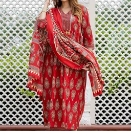KALINI Women Red Kurta Sets-picture-14