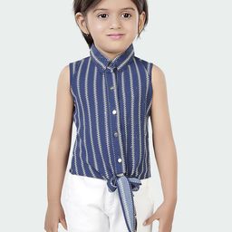 Hunny Bunny Striped Shirt Style Top-image-66