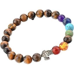 VIBESLE Unisex Multicolored Crystals Beads Bracelet-23