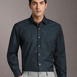 Luxure by Louis Philippe Textured Formal Shirt-picture-36