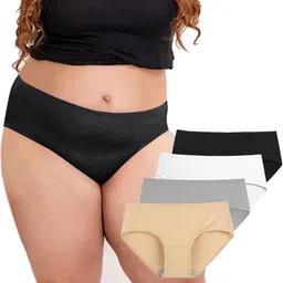 Diving Deep Women Pack of 4 Cotton Hipster Briefs-picture-6