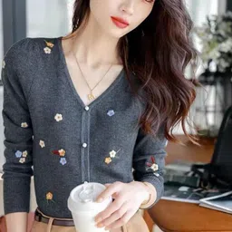 StyleCast Women Floral Cardigan with Embroidered Detail-picture-3