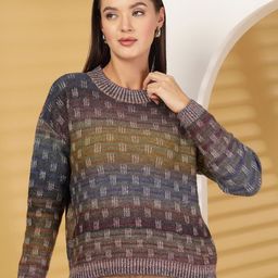 R.Code by The Roadster Life Co. Women Woollen Pullover-picture-15
