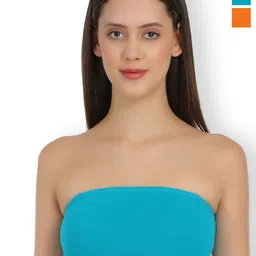 SELFCARE Pack Of 2 Full Coverage Strapless Non Padded Bandeau Bras With All Day Comfort-13