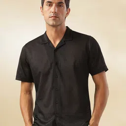 HERE&NOW Men Slim Fit Opaque Casual Shirt-picture-21
