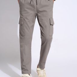 7 Alt by Pantaloons Men Slim Fit Cargos Trousers-image-99