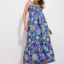 Trend Alacati stili Ethnic Motifs Printed Maxi Dress-image-62