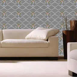INDIAN ROYALS Grey Designer Printed Self-Adhesive & Durable Wall Sticker-image-45