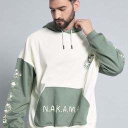 COMICSENSE Men One Piece Anime Nakama Printed Drop Shoulder Oversize Sweatshirt Hoodie-image-80