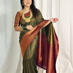 Areca Designer Woven Design Zari Pure Silk Banarasi Saree-image-87