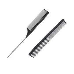 ZAUKY Set Of 2 Fine Teeth & Tail Comb With Steel Pin-picture-10