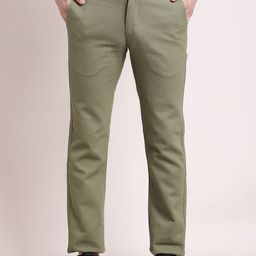 Turtle Men Slim Fit Chinos Trousers-image-91