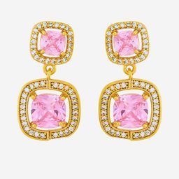 Kushal's Fashion Jewellery Gold-Plated Drop Earrings-picture-37
