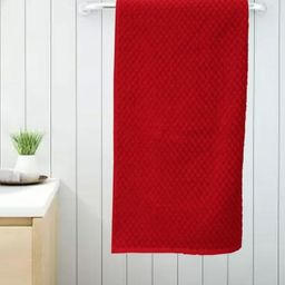 Lushomes Red 1 Cotton 350 GSM Bath Towel-picture-41