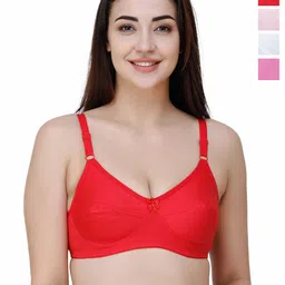 College Girl Pack of 4 Full Coverage Non-Wired Bra-image-26