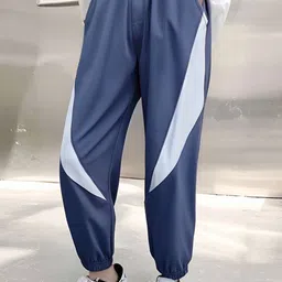 StyleCast x Revolte Boys Colourblocked Mid Rise Easy Wash Joggers Trackpants-picture-1