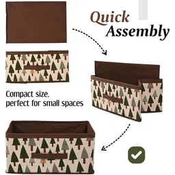 Kuber Industries Red 10 Pieces Printed Multi-Utility Organisers image 4