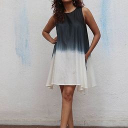 Chidiyaa Tie and Dye Dyed A-Line Dress-16