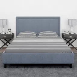 RANGOLI Grey & White Striped 400 TC Queen Bedsheet with 2 Pillow Covers-36