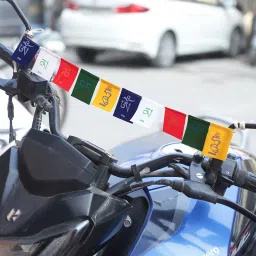 Tibetian Buddhist Prayer Flags for Bike Rectangle Car Window Flag-image-39