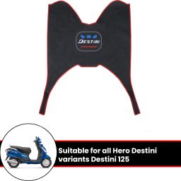 Rubber Foot Mat Compatible with Destini Hero Universal For Bike Two Wheeler Mat-image-46