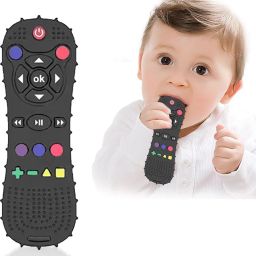 Teether for Babies Silicone Remote for 3+Month Baby&Toddlers,Helps Biting Skills Teether-image-57