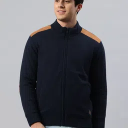 Pierre Carlo Men Open Front Jacket with Patchwork image 1