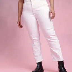 DressBerry Curve Women Mid Rise Straight Fit Stretchable Jeans-image-78