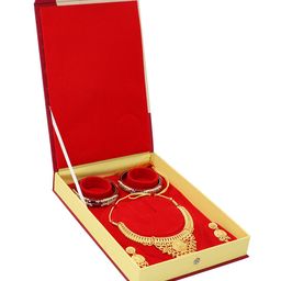 atorakushon  Cream Solid Jewellery Strorage Box-50