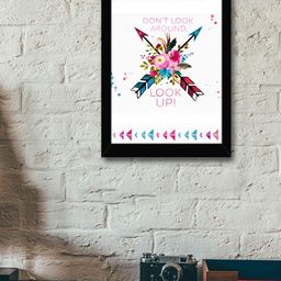 TIED RIBBONS Black & White Inspirational Printed Wall Art-image-86