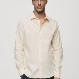 MANGO MAN Slim Fit Cotton Casual Shirt-image-38