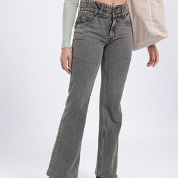 glitchez Women Denim Drills Light Fade Pure Cotton Bootcut Fit Jeans-image-48