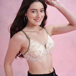 DressBerry Floral Medium Coverage Lightly Padded Bra-image-33