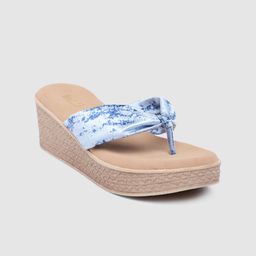 Inc 5 Women Printed T-Strap Wedges-30